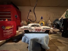 Moebius Models Chrysler 300 (1955 Stock Car Winner) 1:25 Scale (Built Model)