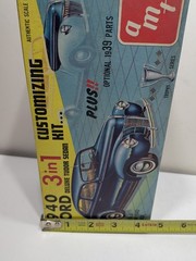 ✨VINTAGE✨ AMT 1939 1940 Ford Coupe Model Kit BOX ONLY 1/25 3in1