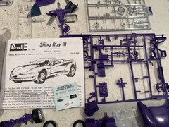 Lot of 3 Monogram Sting Ray III Corvette Revell GMC Syclone Pro Street Model Kit