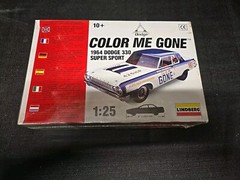 Lindberg 1964 Dodge 330 Super Stock 1/25 Model Kit Old Stock Factory Sealed 1996