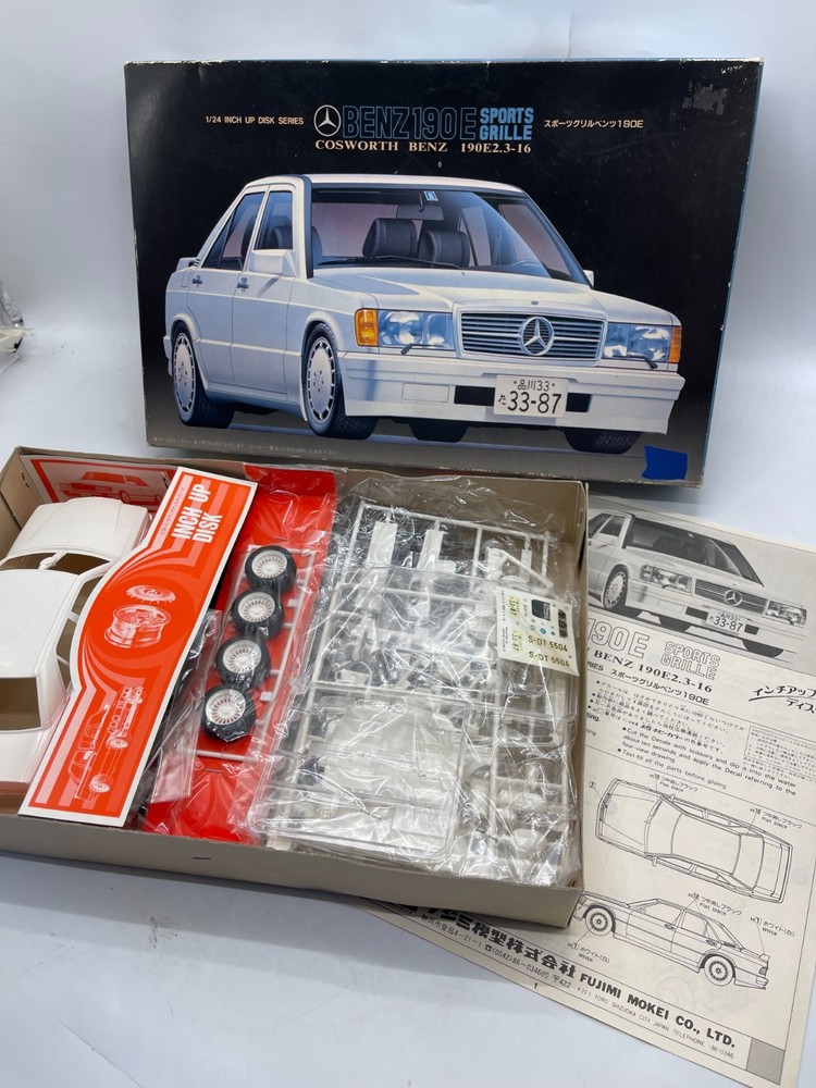 Fujimi No. 23 Mercedes Benz Cosworth 190E 2.3-16 Japan 1:24 Scale Model Car Kit