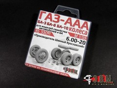 1:35 Resin Wheels for scale model GAZ AAA BA 3 6 10