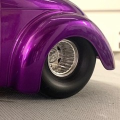 1:18 Muscle Machine scale Rear Centerline Convo Pro wheels on dragster tires