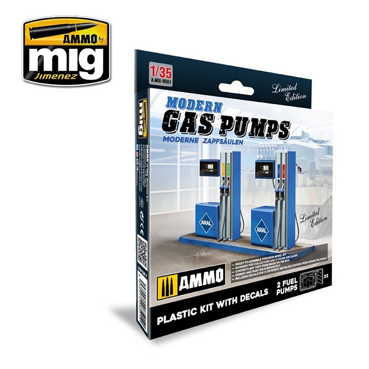 Mig Ammo #8501 1/35 Modern Gas Pumps Limited Edition