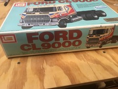 Ford Cabover! Rare IMAI 1/28 scale Ford CL9000 Cab Over motorized model kit