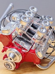 Vintage Monogram Pontiac V8 1/8 Scale Engine Big Deuce Wired Complete