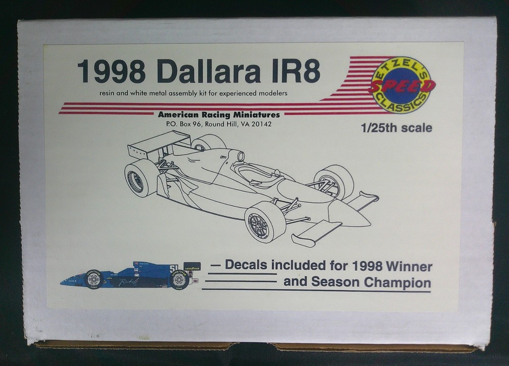 ETZEL’S SPEED CLASSICS 1998 DALLARA IR8 INDY 500 WINNER/SEASON CHP CHEEVER BRACK