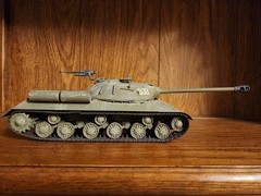 Vintage JS III Stalin Heavy Tank, Berlin WWII 1945, Hand Painted in the USA