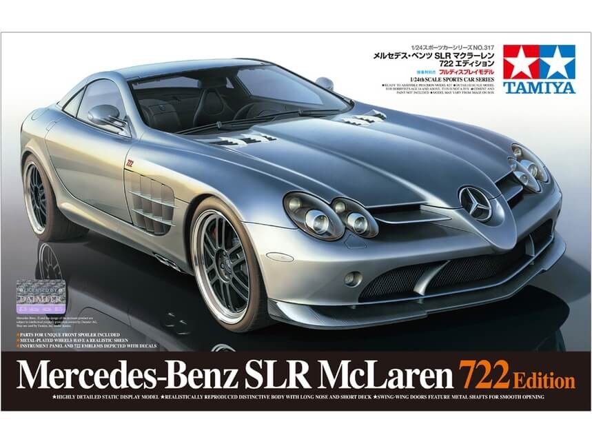 Tamiya 1/24 Mercedes‑Benz SLR 722 Edition Plastic Model Kit 24317