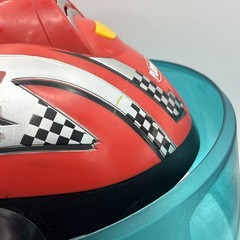 2008 Playskool Helmet Heroes Racers Hasbro Red Race Car Driver #12 TESTED WORKS!