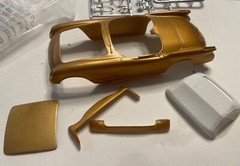 Model Car Parts – 1953 Chevy Corvette body and parts junkyard slot car kit bash