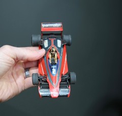 Vintage Model Kit Formula 1 Race Car Brabham Parmalat Alfa Romeo Plastic Built