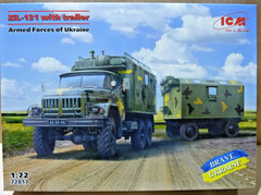 ICM72817 1:72 ICM ZIL-131 Truck with Trailer of the Armed Forces of Ukraine(E)