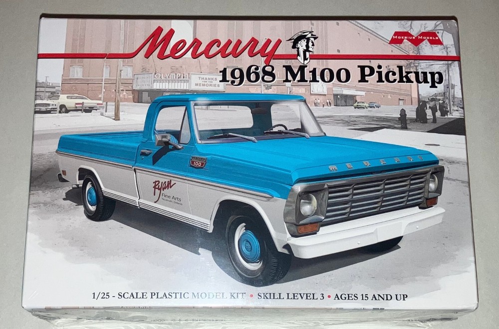 Moebius 1968 Mercury M100 Pickup Truck 1:25 scale model car kit 2740