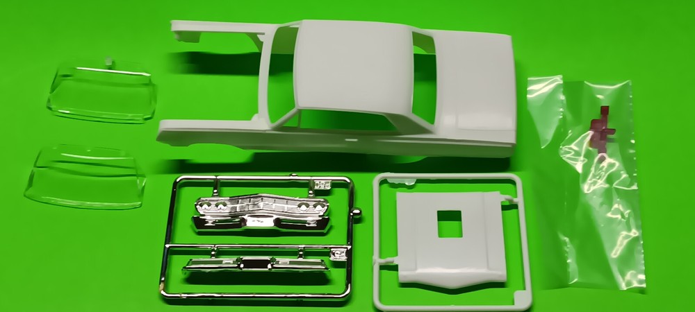 Body 65 1965 Chevy Chevelle AWB Funny Drag Car 1/25 AMT Hood Glass Bumper