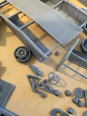 1:25 School Bus Race Car Transporter 3d Printed