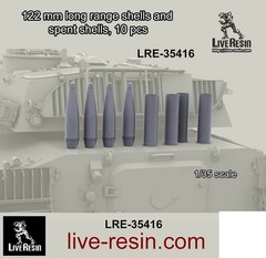 Live Resin 1/35 122mm Long Range Shells and Spent Shells (10pcs)