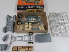 Orig. Hubley 1930 Packard Sport Phaeton & Model A Wagon, Qty 2, UNUSED UNBUILT