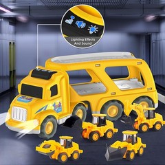 Veslier Construction Truck Toys for Boys Girls Age 1 2 3 4 5 6 Years…