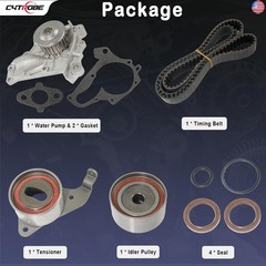 Engine Timing Belt Kit with Water Pump Compatible with 1987-2001 Toyota Camry,