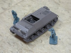 Roco Minitanks 1/87 Modern German HS 30 Mortar APC & Airfix Soldiers Lot #6360B