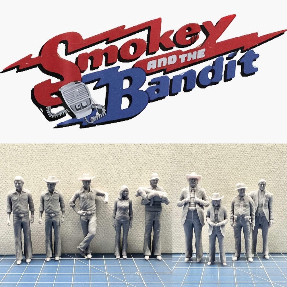 Smokey and The Bandit Figures for Diorama 1/24 1/25