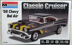 1956 Chevy BEL AIR Sport Coupe Street Machine 1/24 Plastic Model New Sealed 2022