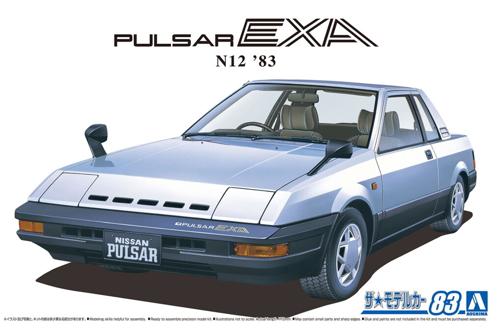 Aoshima 1/24 Scale The Model Car(83)Kit Nissan HN12 Pulsar EXA N12 NX Coupe ’83