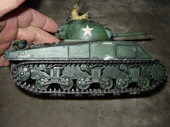 Built USA Tank w/Driver 6-3/4 inches long Well Built & Painted Excellent Cond