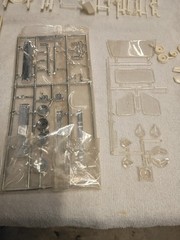 AMT Ford Custom Six-Wheel Van w/ Trail Bike 1:25 Unassembled Plastic Model Kit