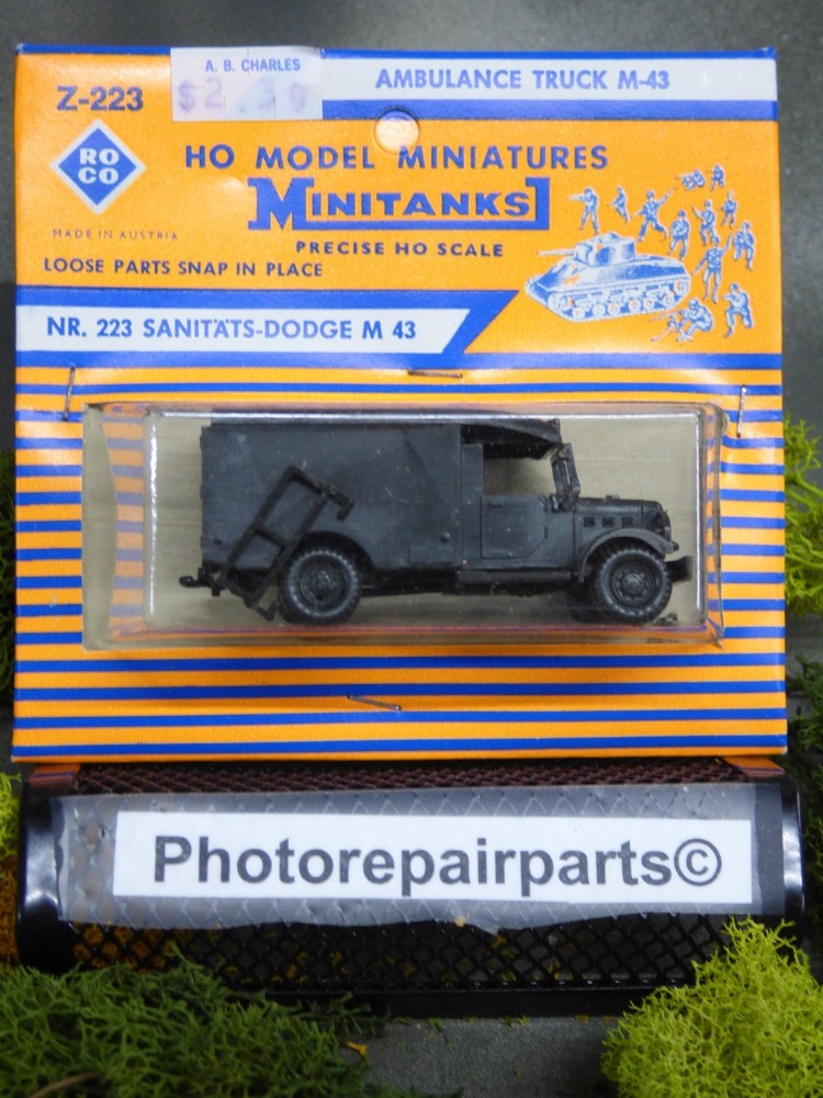 Roco Minitanks / Herpa (New) WWII US M-43 Dodge 3/4T 4×4 Ambulance Lot#7399©