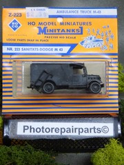 Roco Minitanks / Herpa (New) WWII US M-43 Dodge 3/4T 4×4 Ambulance Lot#7399©