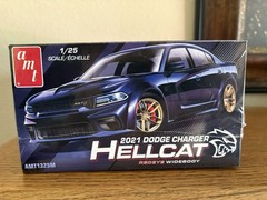 SKILL 2 MODEL KIT 2021 DODGE CHARGER HELLCAT REDEYE 1/25 SCALE BY AMT RARE HTF