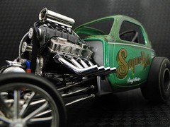 Hot Rod w Ford 1966 V8 Custom Built Dream Dragster Race Car Metal Body Model