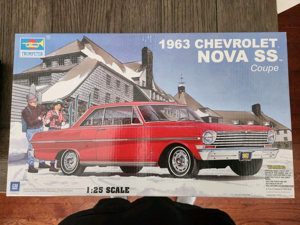 Moebius 1963 Chevy Nova SS Coupe 1:25 scale model car kit 2319