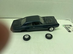 1/25-1/24 1969 DODGE SUPERBEE BLACK PARTIALLY BUILT PARTS MODEL CAR KIT