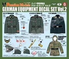 Passion Models P35D-004 1/35 WWII German Army Equipment Decal set Vol.2