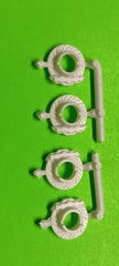 71 GTX Plymouth 440 Doms 1/24 Large 4 Wheel Disc Brakes Drilled Slotted Rotors
