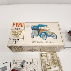 Pyro 1909 Cadillac 30 Tourer Vtg Brass Car Model 1/32 Scale 1967 Partly Built
