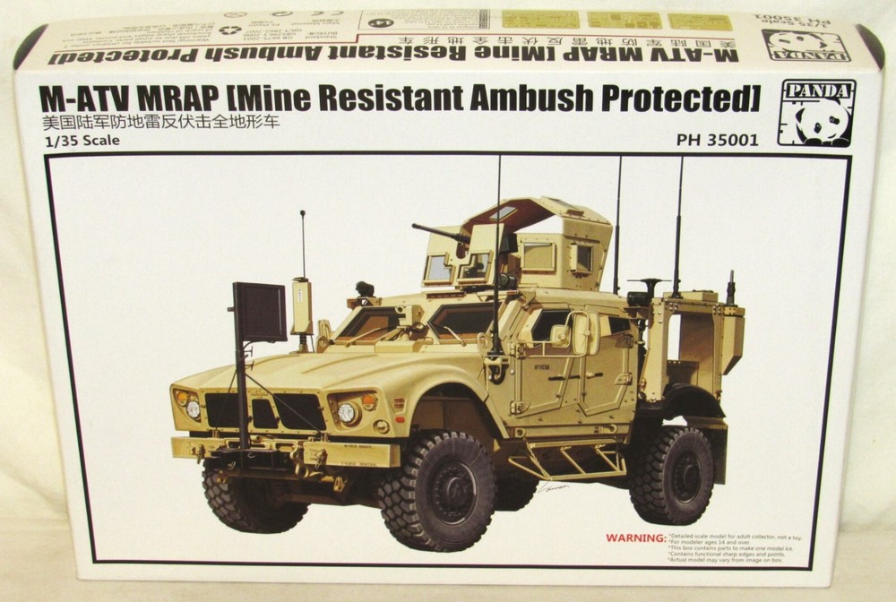 Panda #PH 35001 M-ATV (Mine Resistant Ambush Protected) 1:35 Scale Open Box-NOS