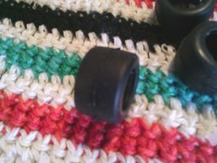 Manufacturer unknown, 1/24 scale plastic el tires, set of 40, part 4