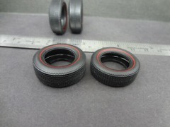 1:25 scale pad printed vinyl MUSCLE CAR RED LINE TIRES (2+2) Read for size