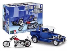 Revell 1/25 Ford Model A Hot Rod Pickup 1929 w/California Street Chopper #14565