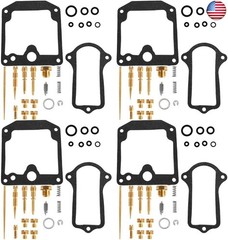 4 Pcs Carburetor Carb Rebuild Repair Kits Replacement for Kawasaki KZ 650 B
