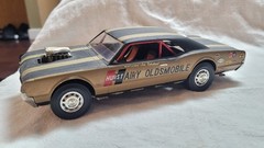 Vintage Built Up Monogram “Hurst Hairy Oldsmobile” Drag car Model 1/24