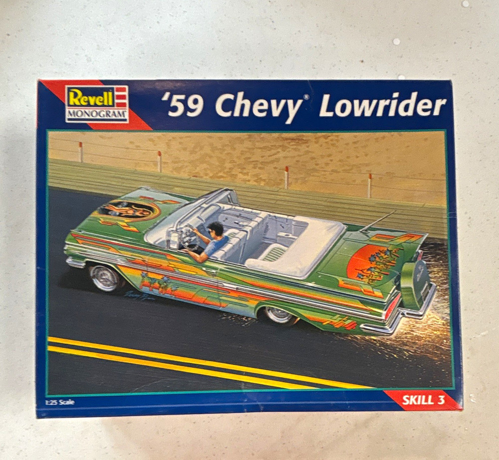 Revell Monogram ’59 Chevy Lowrider 1:25 Plastic Model Kit Skill 3 Unassembled