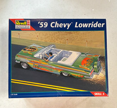 Revell Monogram ’59 Chevy Lowrider 1:25 Plastic Model Kit Skill 3 Unassembled