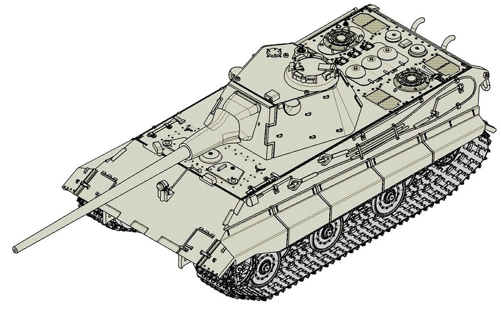 Trumpeter German E-50 (50-75 Tons)/Standard Panzer Armor Model Kit Various