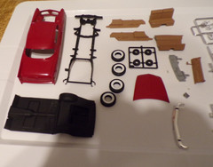 LOOK MOEBIUS 1956 CHRYSLER 300B CAR SCALE 1/25 MODEL KIT OPEN BOX