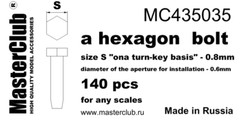 1/35 Master Club MC435031-9 Hexagon standard bolt head size S on turn-key basis